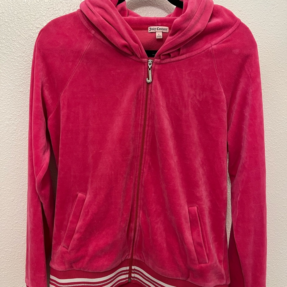 Juicy Couture velour zip up hoodie